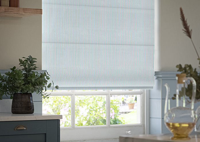 Nautical Stripes, Blue Sails - Roman Blind - Image 5